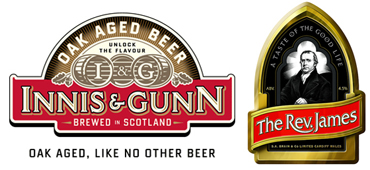 innis & gunn oakaged beer - sa brains the rev. james
